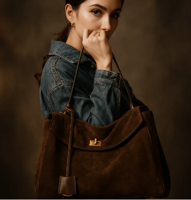 Sac Elisa – Sac Siena – Double rabat, cuir nappa & toile déperlante